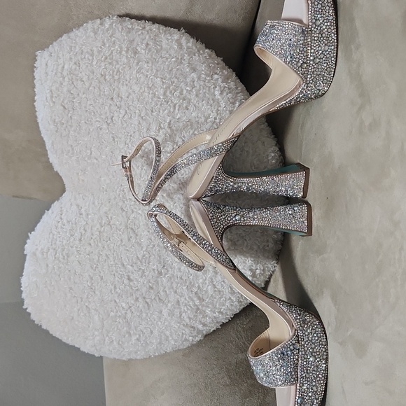 Beth Blue by Betsey Johnson Wedding Heels - Picture 2 of 7